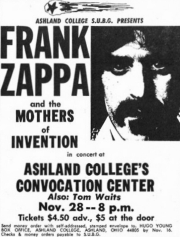 28/11/1973Meyers Convocation Center @ Ashland College, Ashland, OH